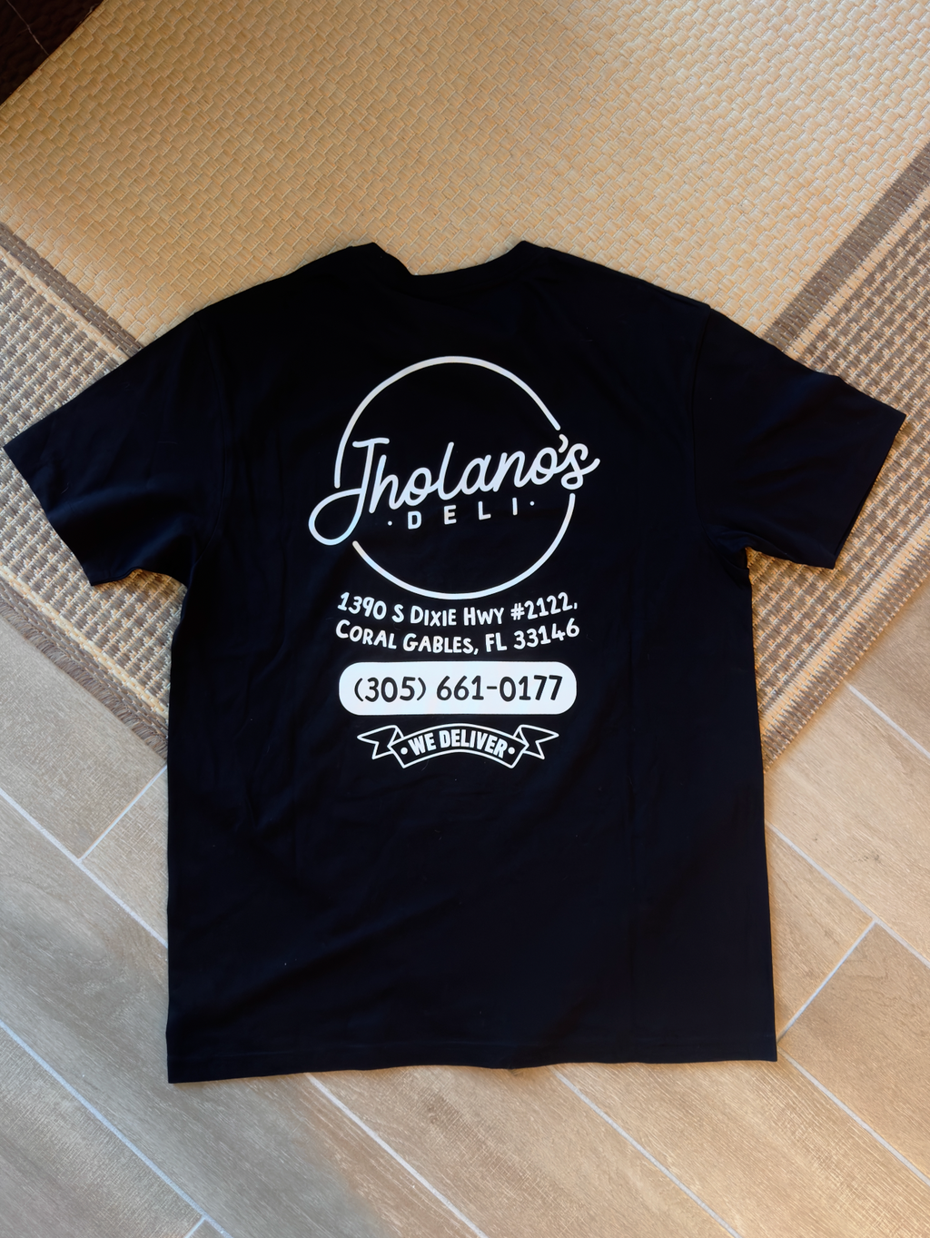Jholano's Deli Gables Black Tee